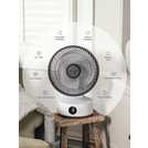 Meaco Sefte White Desk Fan - 10 Inch