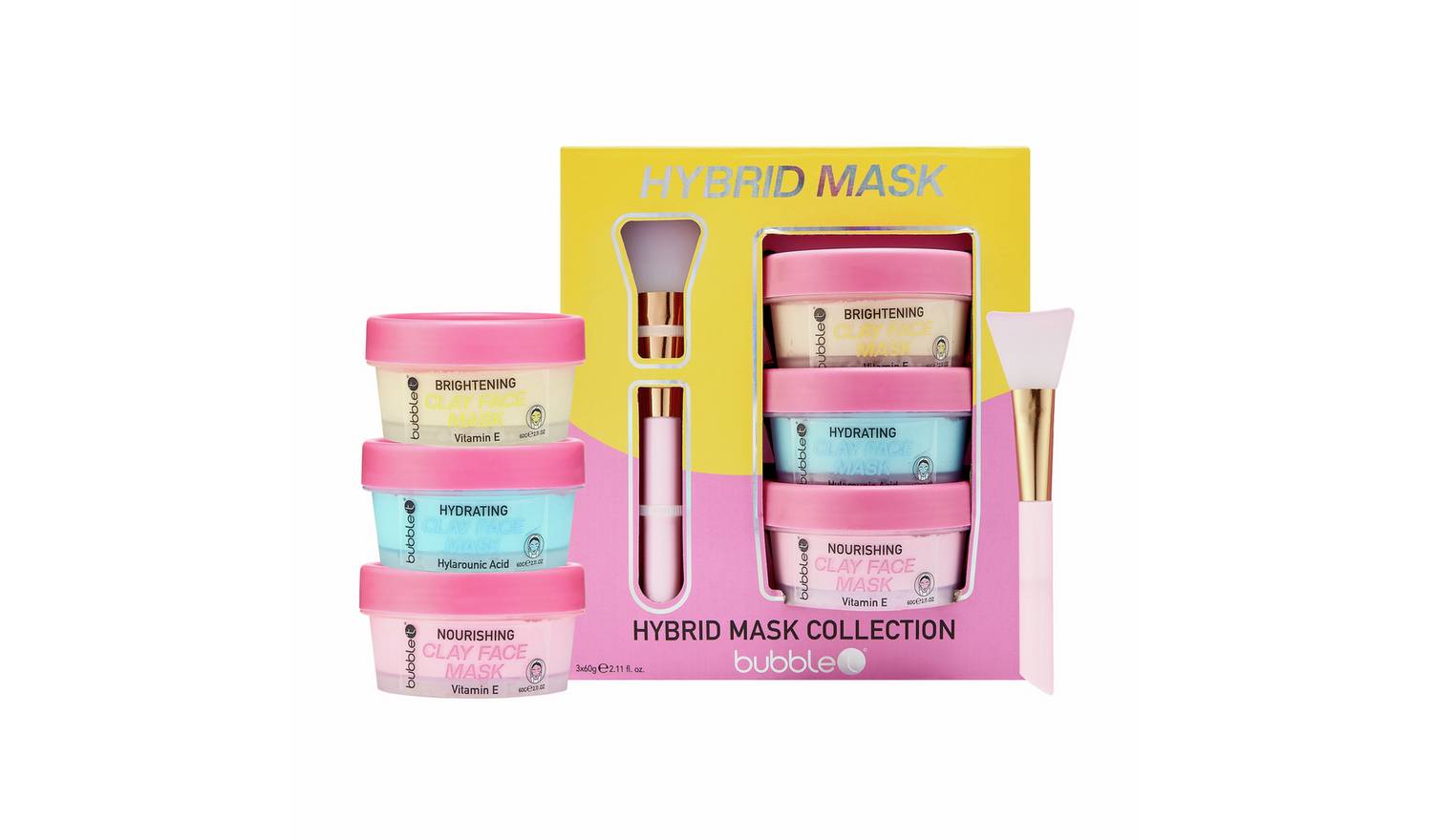 Bubble T Cosmetics Clay Masking Skincare Set