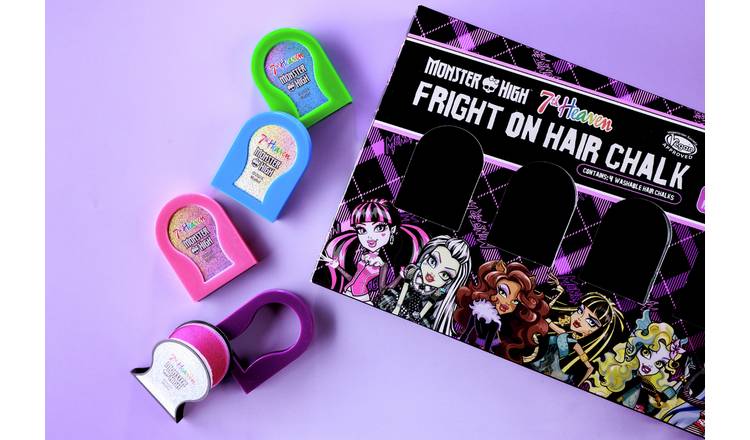 7th Heaven Monster High Fright On Hair Chalks - Pack of 4