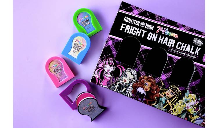 7th Heaven Monster High Fright On Hair Chalks - Pack of 4