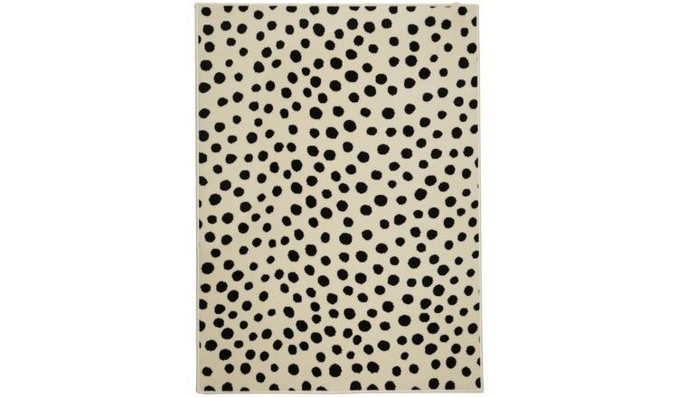 Homemaker Spot Monochrome Cut Pile Rug - 120x160cm