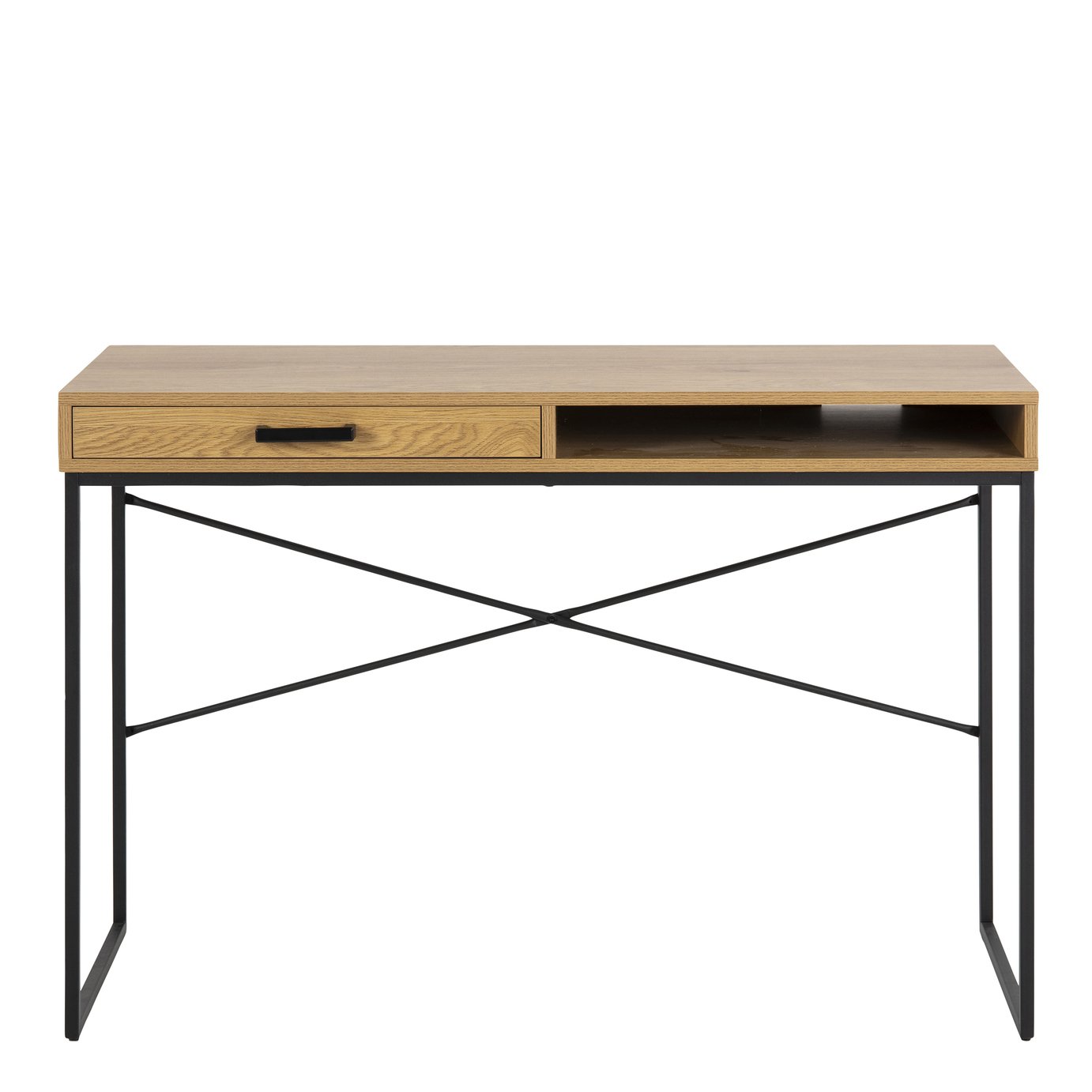 Furniture To Go Seaford 1 Drawer Office Desk - Light Wood