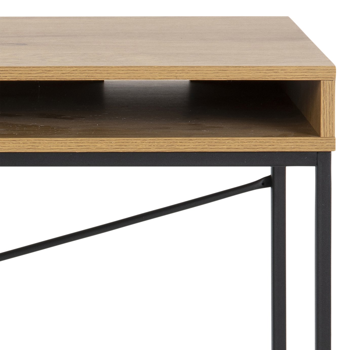 Furniture To Go Seaford 1 Drawer Office Desk - Light Wood