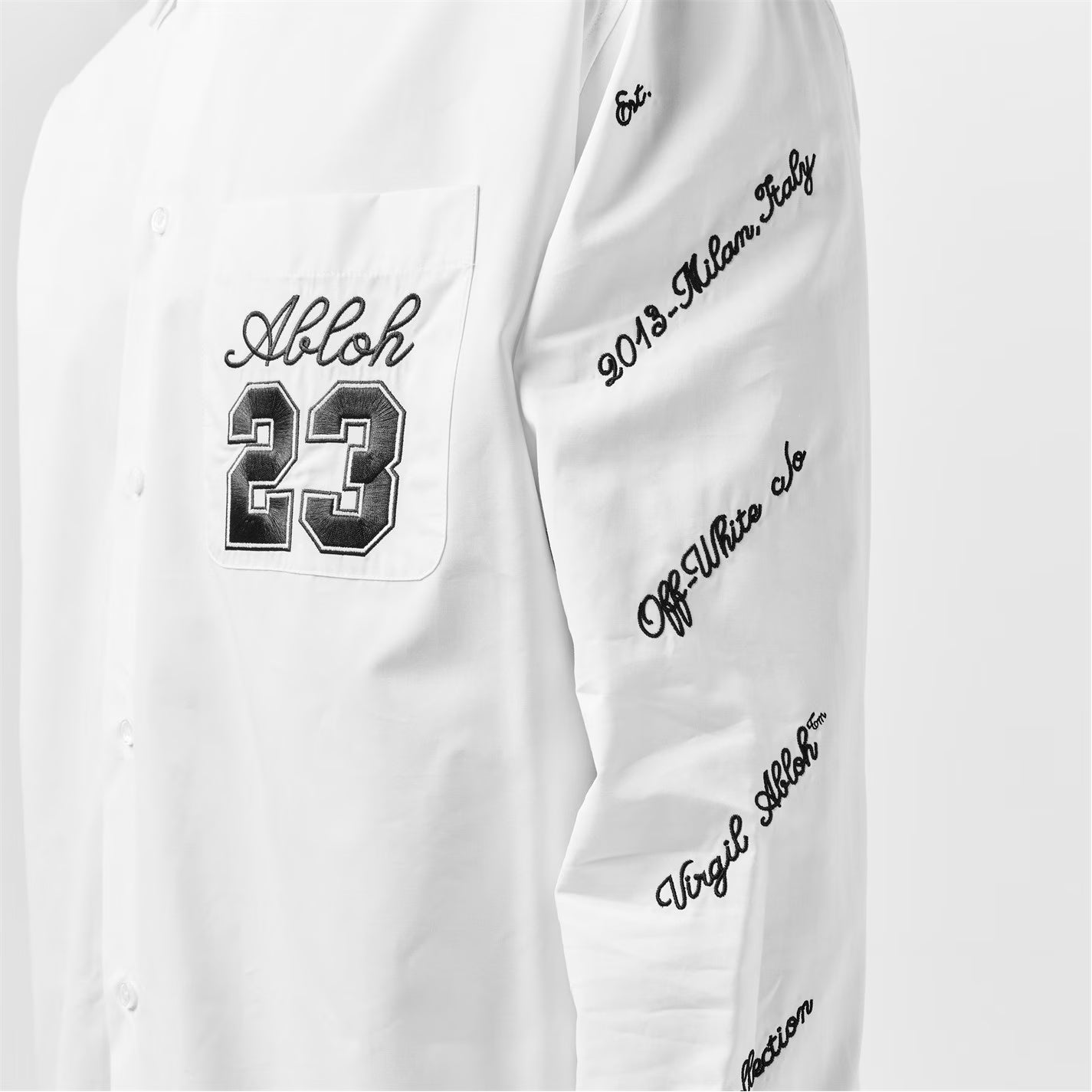 Men's Off-White Contemporary Fit Overshirt