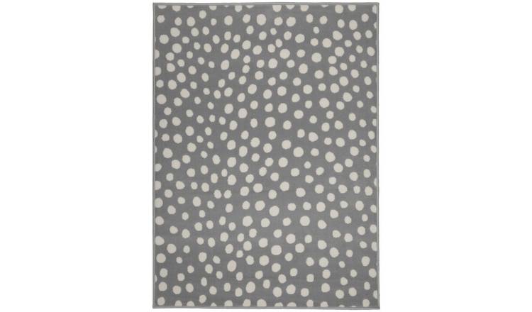 Homemaker Spot Grey Cut Pile Rug - 120x160cm
