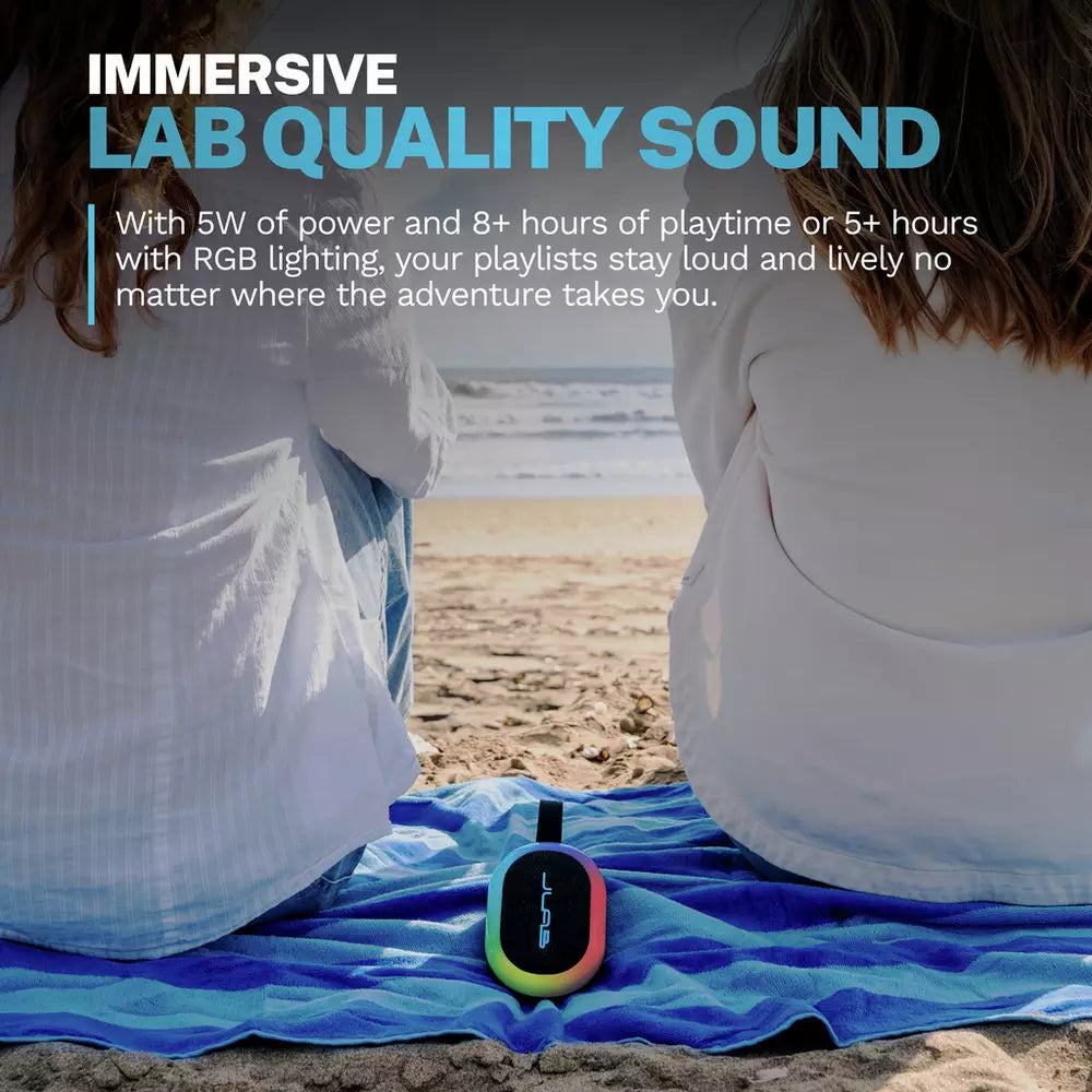 JLab Pop Party Ultra-Portable Bluetooth Speaker - Black