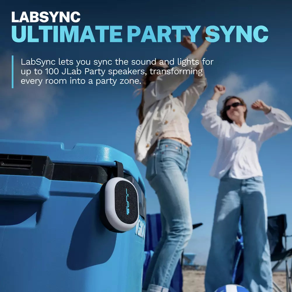 JLab Pop Party Ultra-Portable Bluetooth Speaker - Black