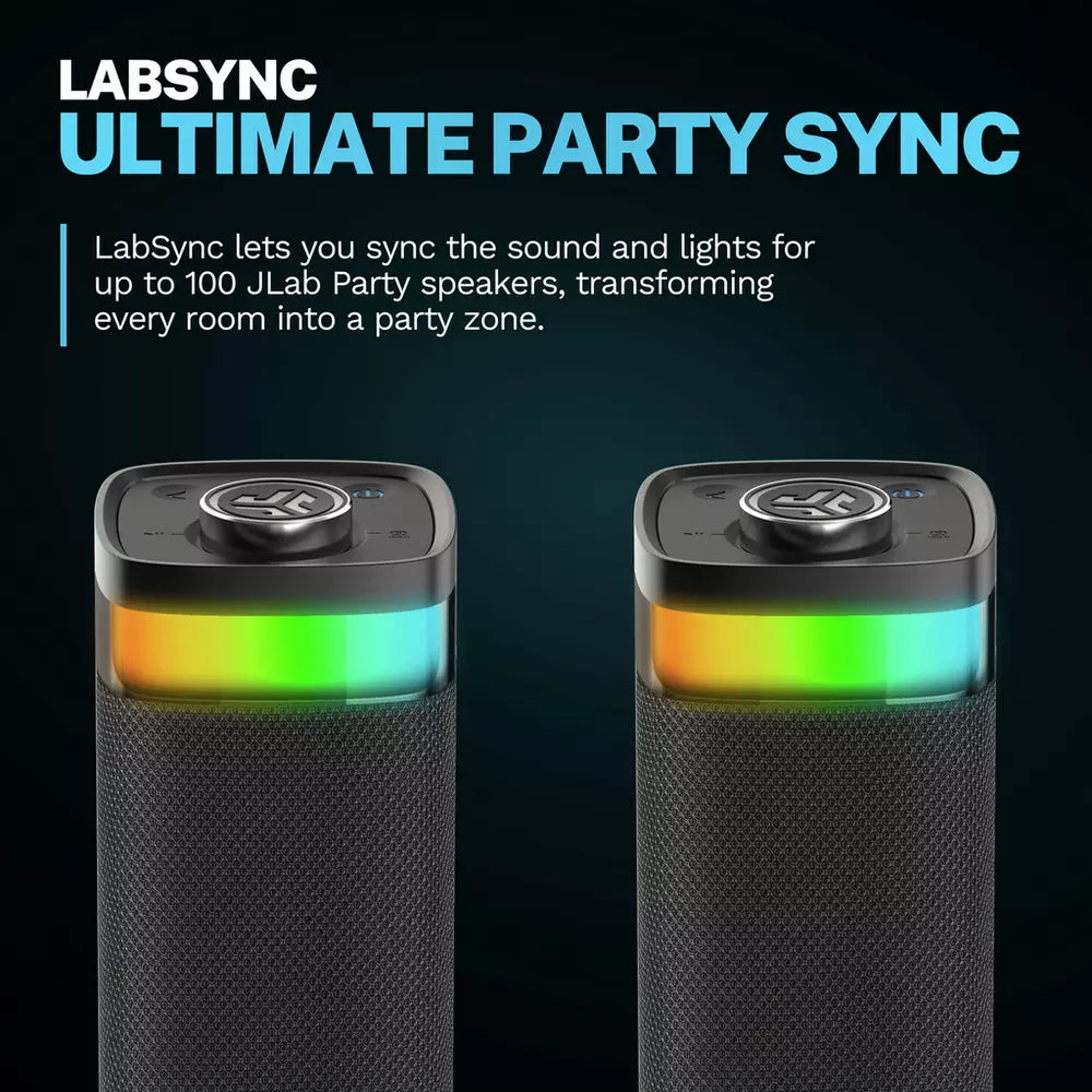 JLab JBuds Party Portable Bluetooth Speaker - Black