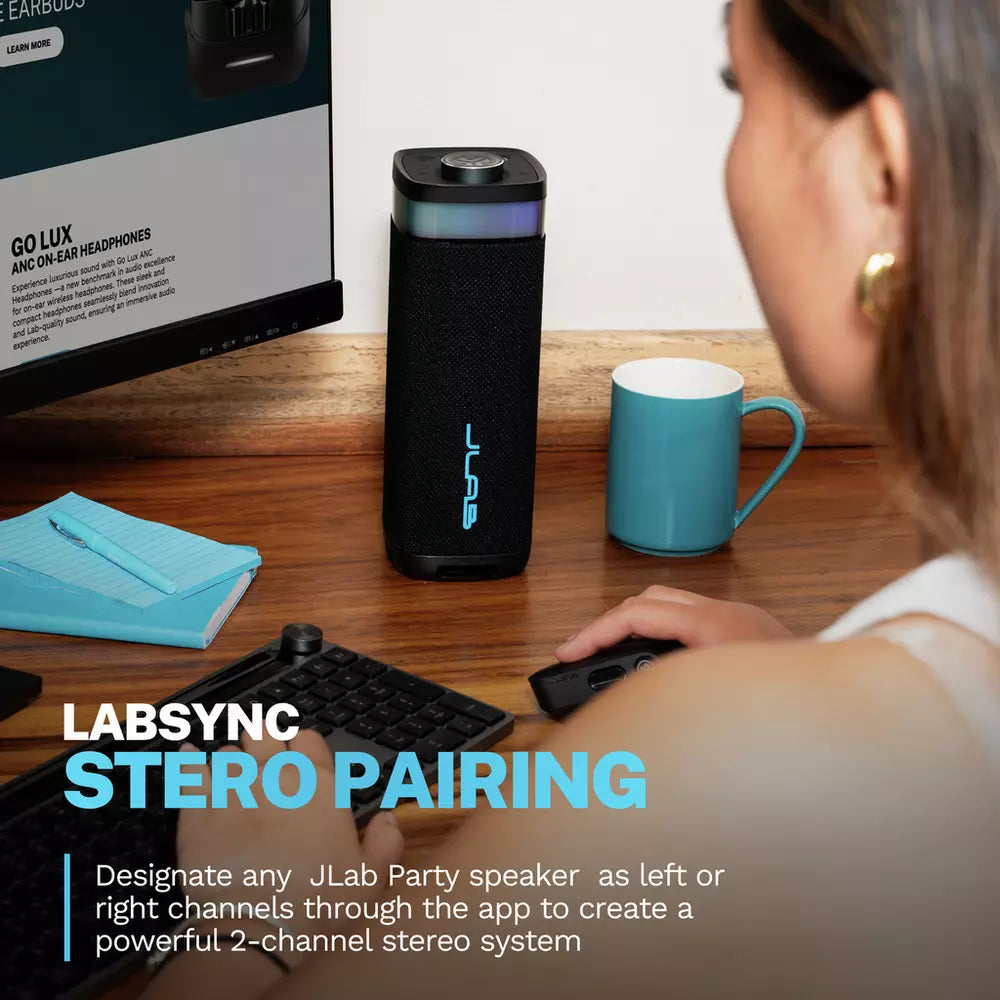 JLab JBuds Party Portable Bluetooth Speaker - Black