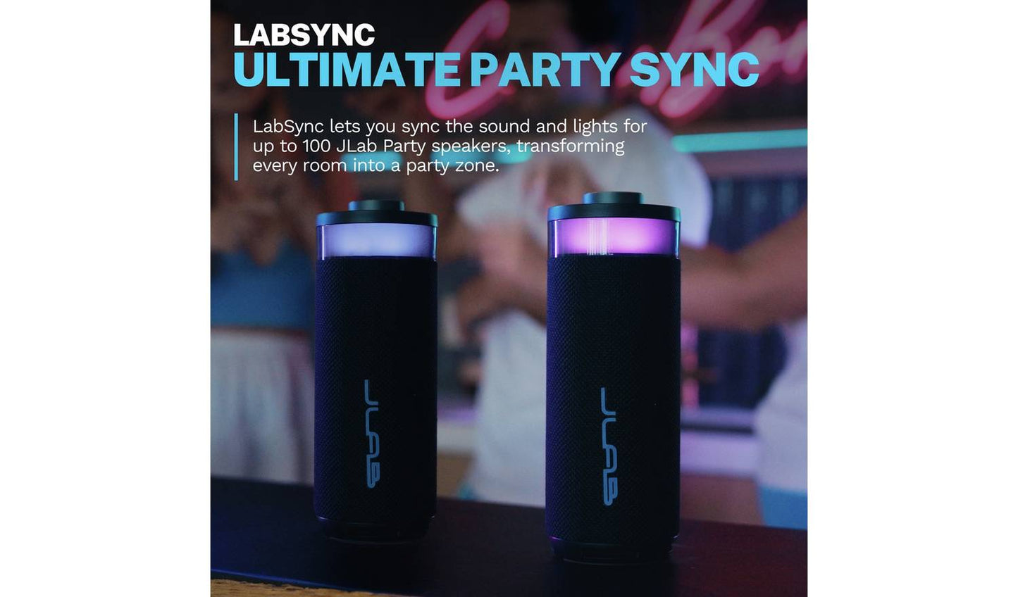 JLab Go Party Portable Bluetooth Speaker - Black