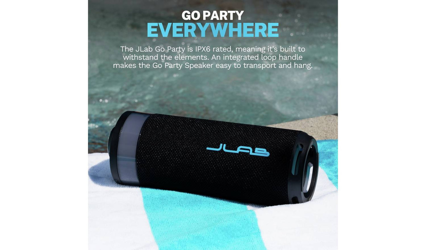 JLab Go Party Portable Bluetooth Speaker - Black