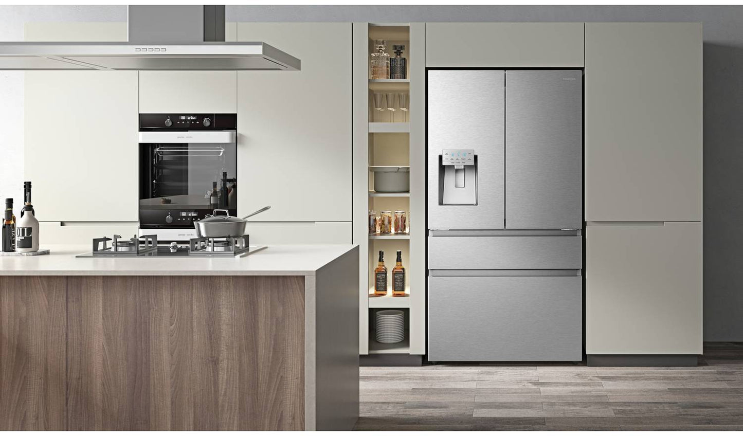 Hisense RF728N4SASE American Fridge Freezer - S/Steel