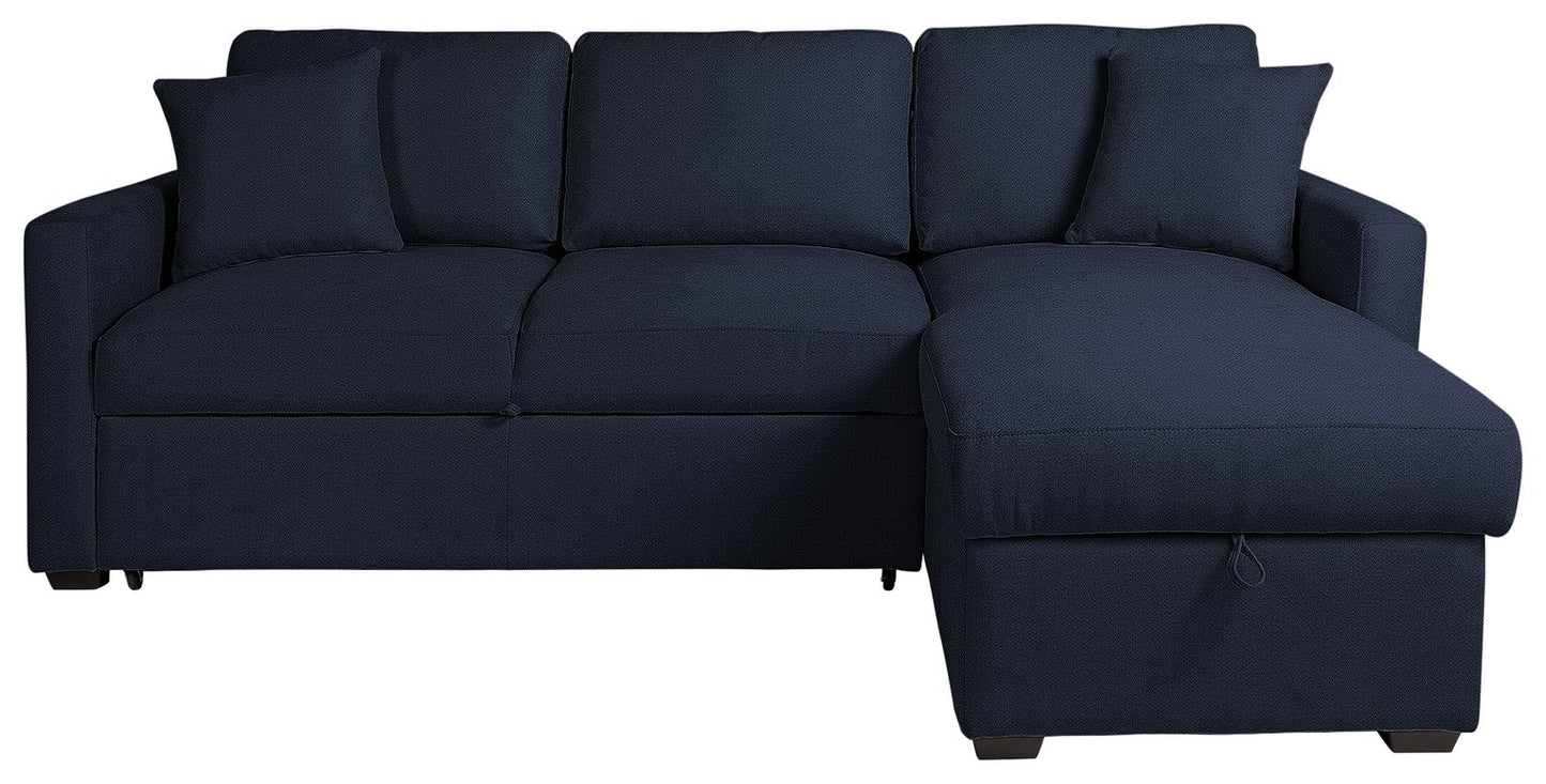 Habitat Reagan RH Storage Chaise Sofabed - Navy