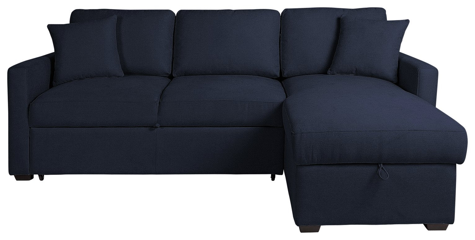 Habitat Reagan RH Storage Chaise Sofabed - Navy