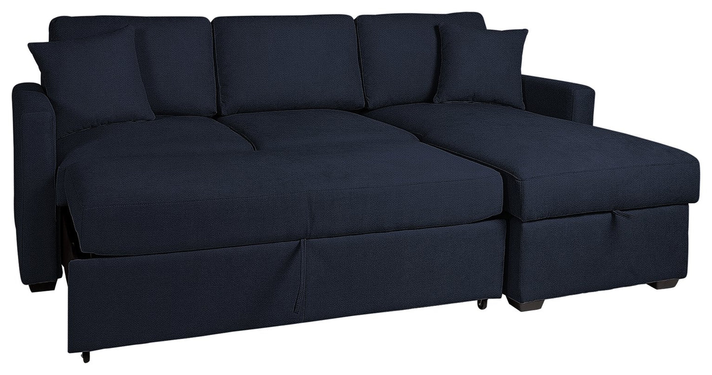Habitat Reagan RH Storage Chaise Sofabed - Navy