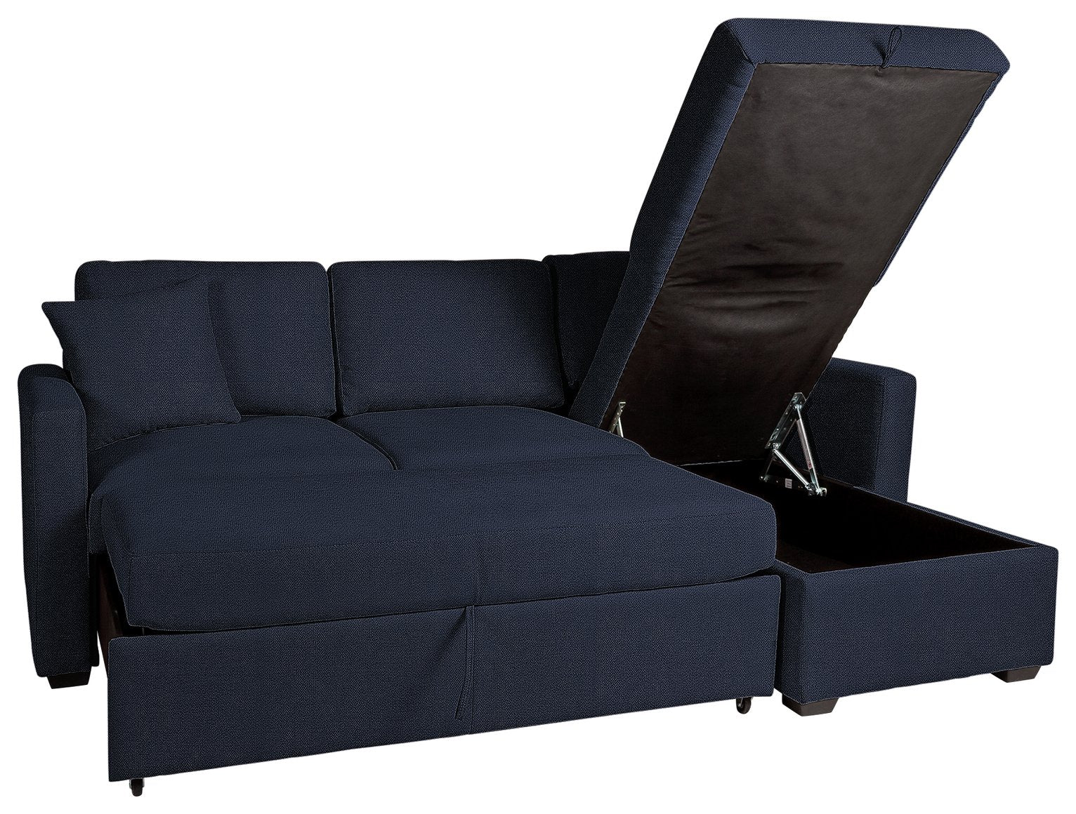 Habitat Reagan RH Storage Chaise Sofabed - Navy