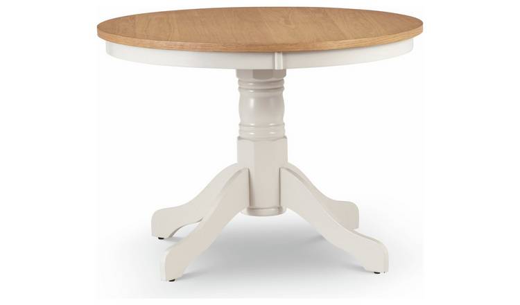 Julian Bowen Davenport Ivory Dining Table & 4 Ivory Chairs