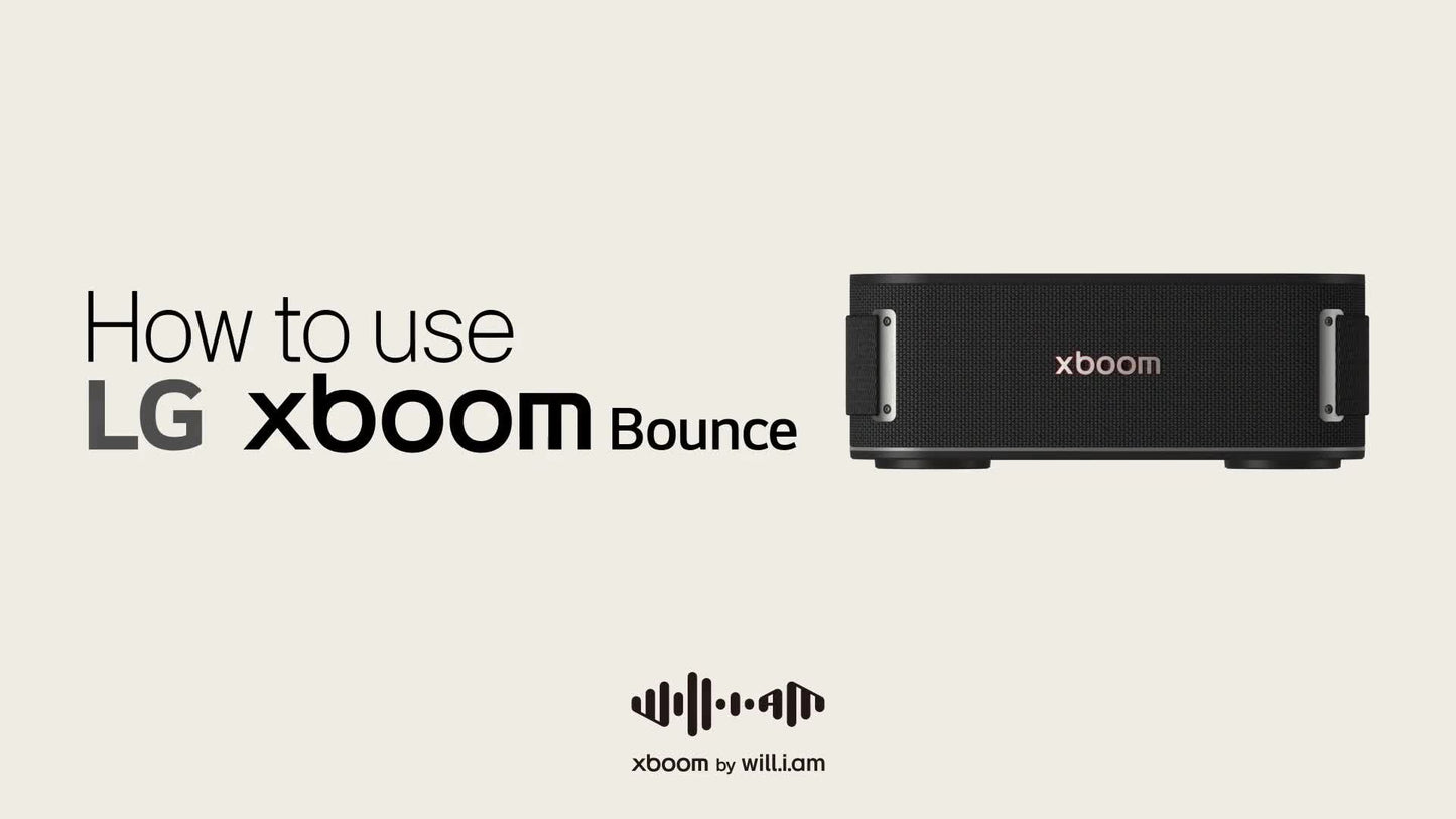 LG xboom Bounce Portable Bluetooth Speaker - Black