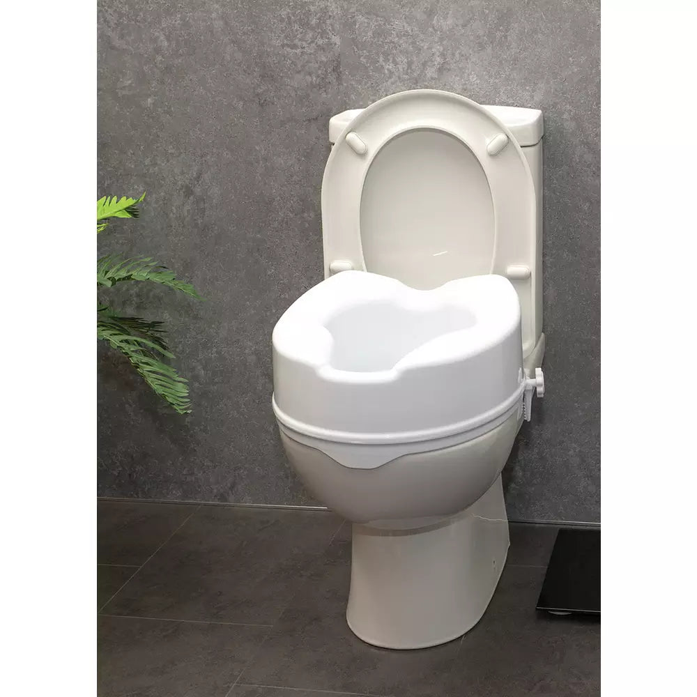 Aidapt 6 Inches Raised Toilet Seat with No Lid