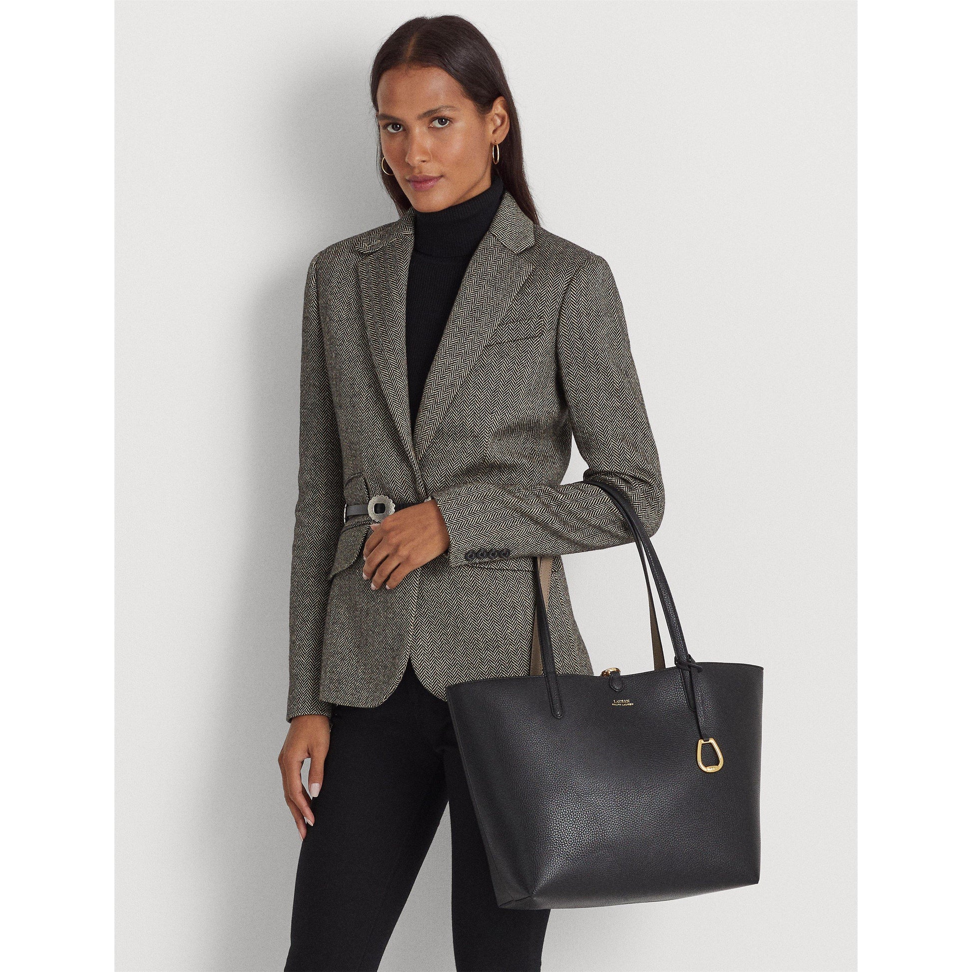 Lauren by Ralph Lauren Women's Reversible Leather Tote Bag