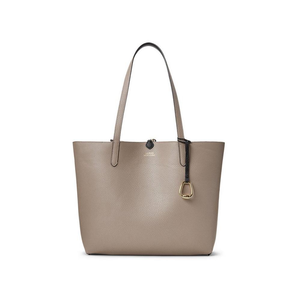 Women's Reversible Leather Tote Bag