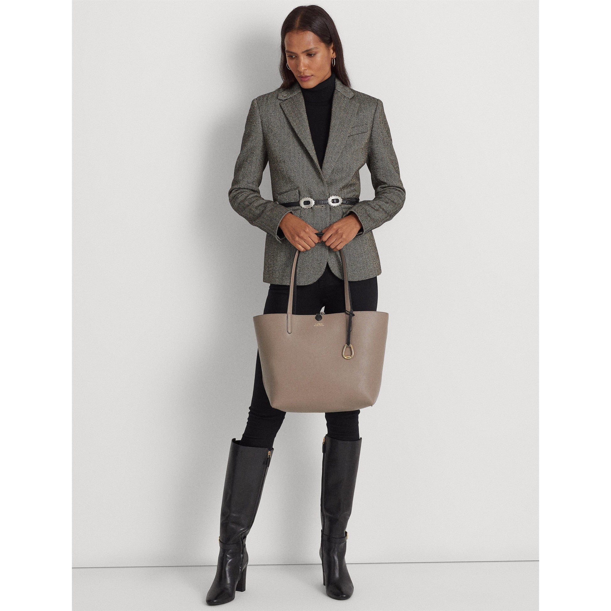 Lauren by Ralph Lauren Women's Reversible Leather Tote Bag