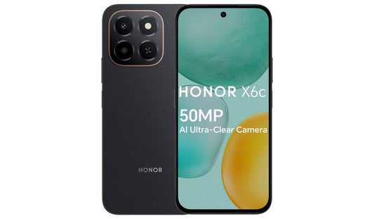 SIM Free HONOR X6c 128GB AI Mobile Phone - Midnight Black