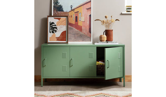 Habitat Stevie 3 Door Locker - Green