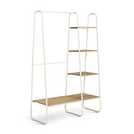 Argos Home Ryan Clothes Rail with Shelves - White