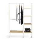 Argos Home Ryan Clothes Rail with Shelves - White