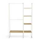 Argos Home Ryan Clothes Rail with Shelves - White