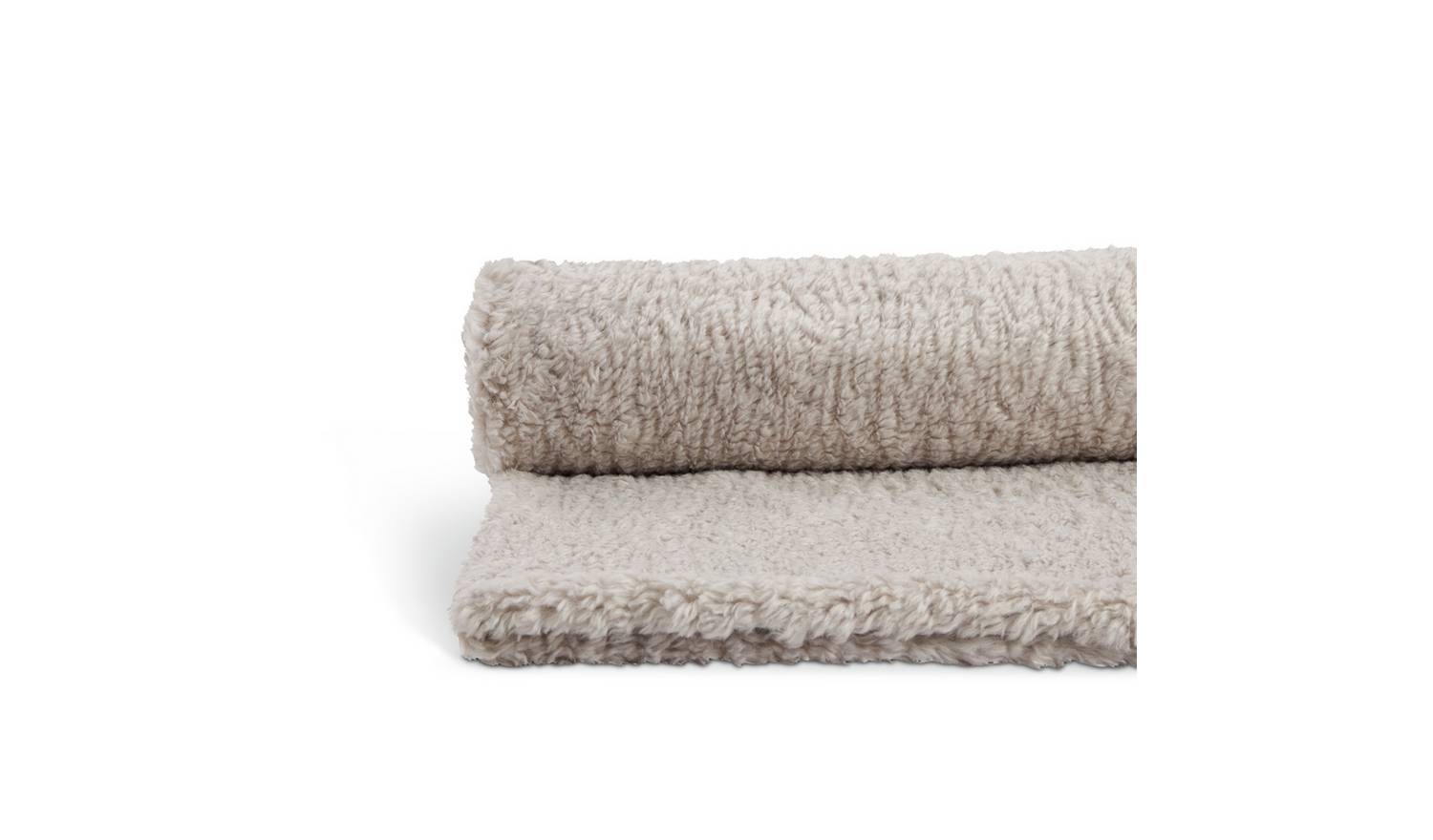 Habitat Faux Shearling Throw - Grey - 150x200cm