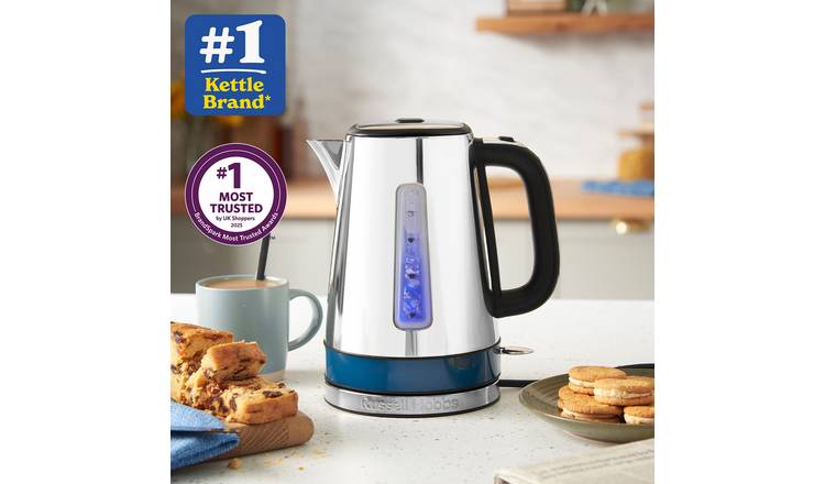 Russell Hobbs Luna Quiet Boil Ocean Blue Jug Kettle 24282