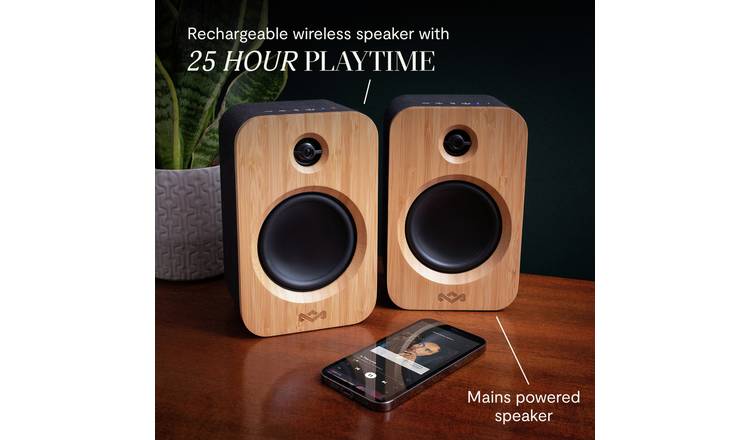 House of Marley Get Together Duo Bluetooth Bookshelf Speaker
