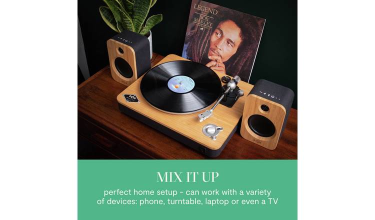 House of Marley Get Together Duo Bluetooth Bookshelf Speaker