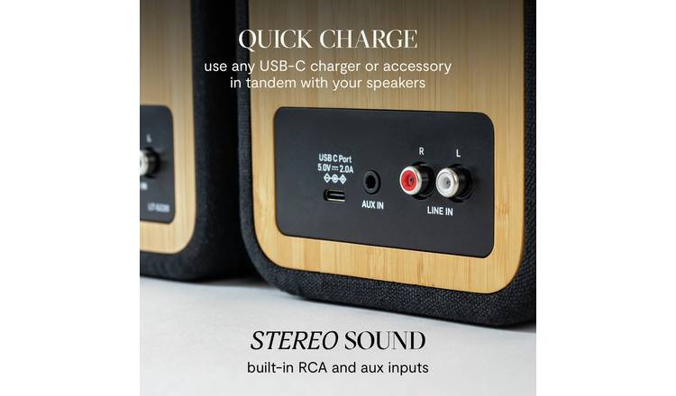 House of Marley Get Together Duo Bluetooth Bookshelf Speaker