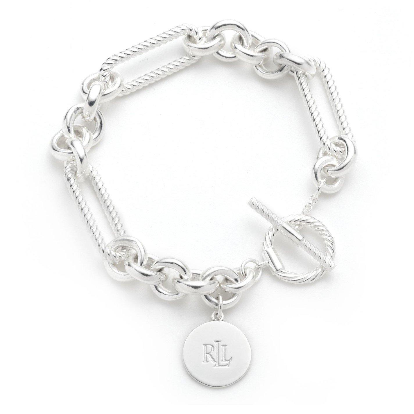 Lauren Ralph Lauren Sterling Silver Rope Link Bracelet