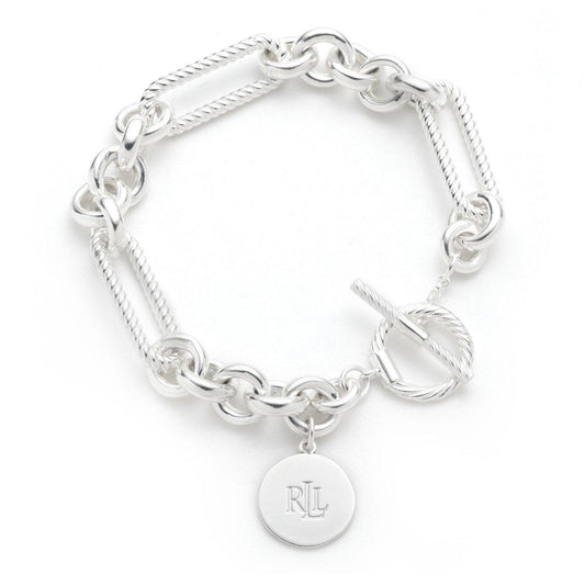 Lauren Ralph Lauren Sterling Silver Rope Link Bracelet