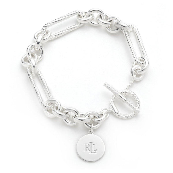 Lauren Ralph Lauren Sterling Silver Rope Link Bracelet