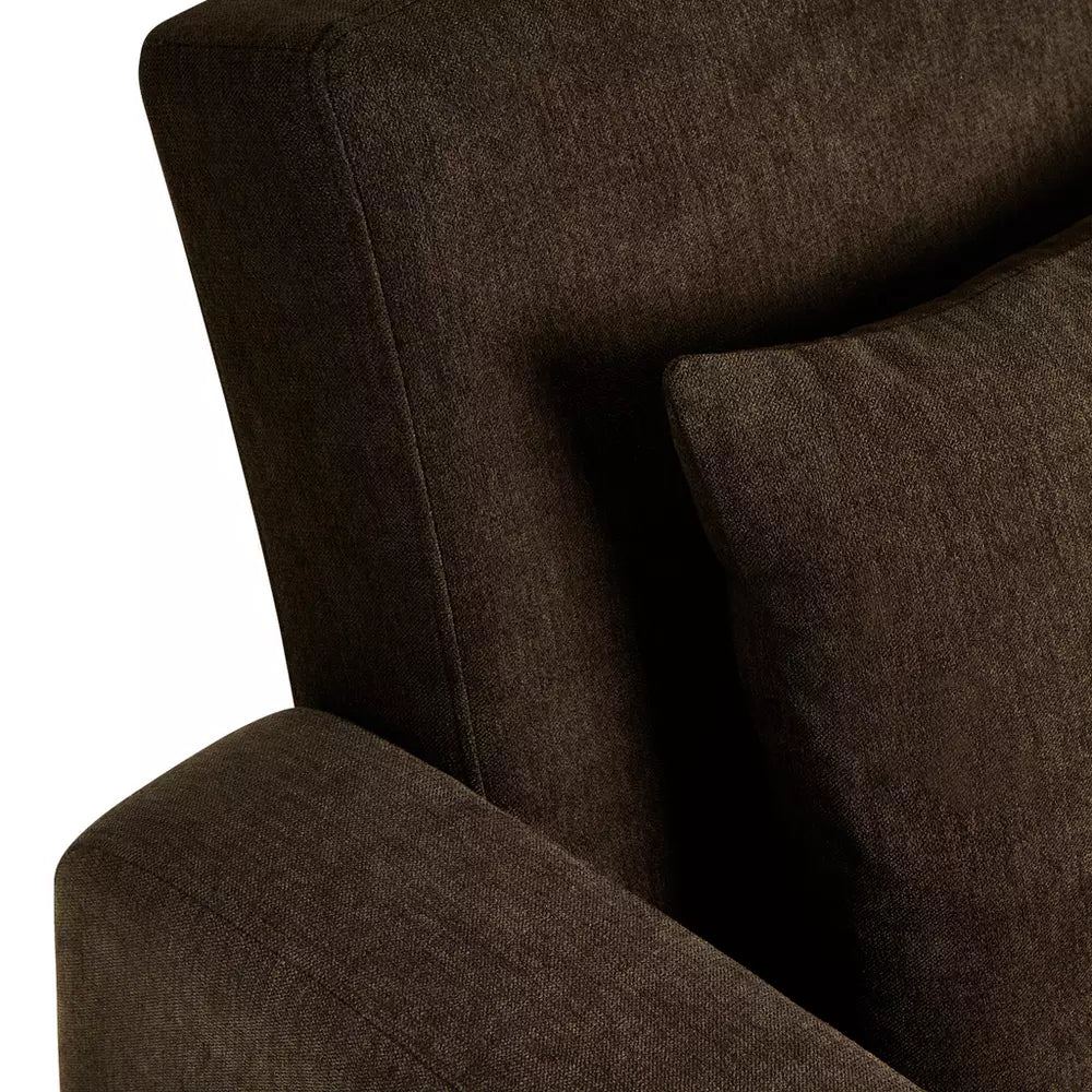 Habitat Reagan Single Fabric Chairbed - Chocolate