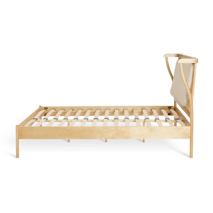 Habitat Hugh Wooden Double Bed - Light Wood