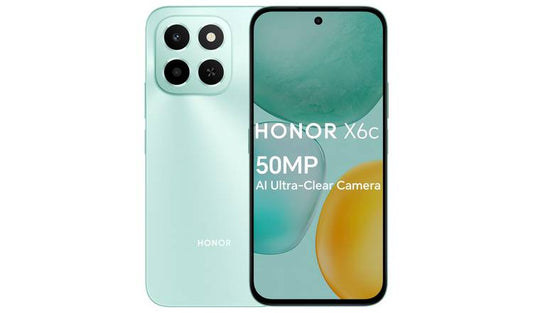 SIM Free HONOR X6c 128GB AI Mobile Phone - Ocean Cyan