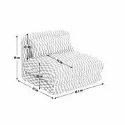 Habitat Lexi Single Fabric Chairbed - Blue & Green