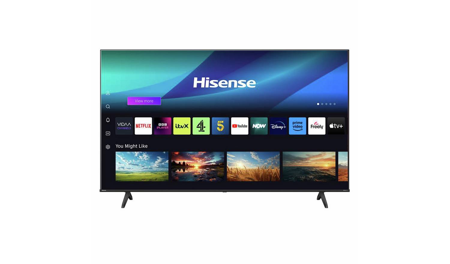 Hisense 55 Inch 55A6QTUK Smart 4K UHD HDR LED Freely TV