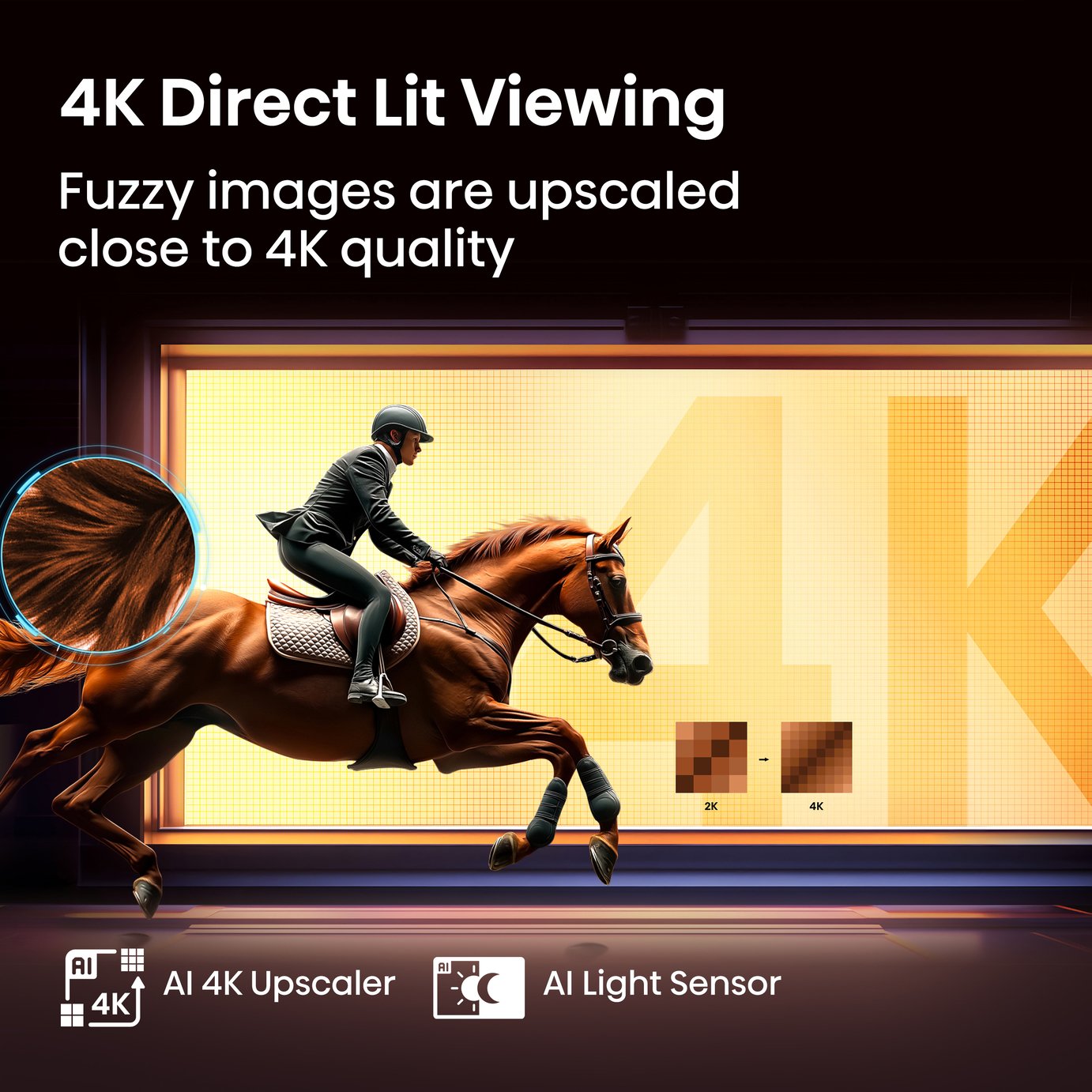 Hisense 55 Inch 55E6QTUK Smart 4K UHD HDR LED Freely TV