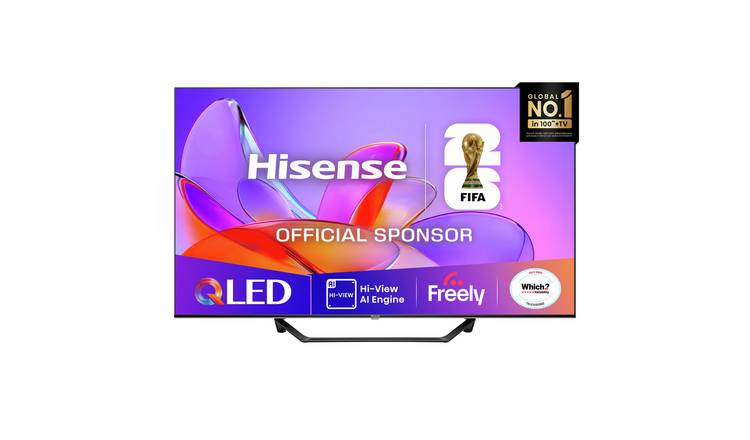 Hisense 43 Inch 43A7QTUK Smart 4K UHD HDR QLED TV