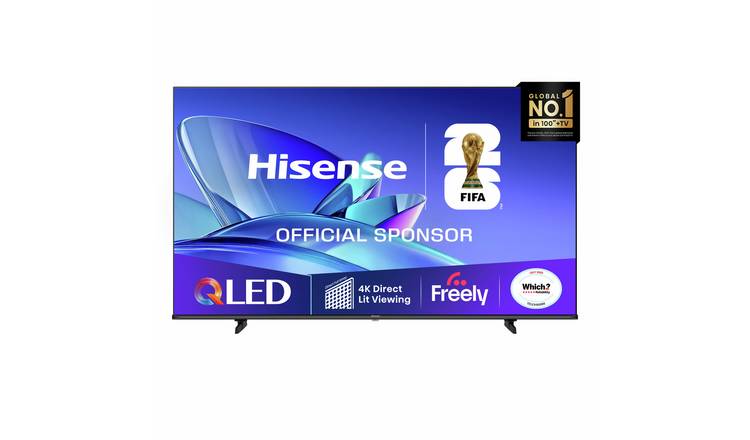 Hisense 43 Inch 43E78QTUK Smart 4K UHD HDR QLED Freely TV