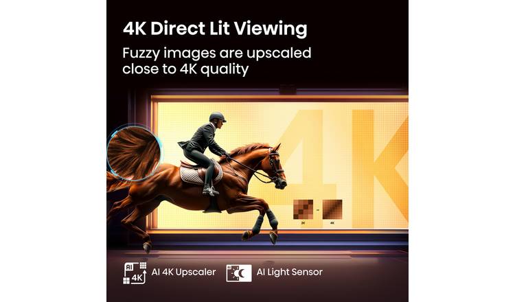 Hisense 50 Inch 50A7QTUK Smart 4K UHD HDR QLED TV