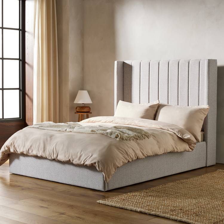 Habitat Kempley Small Double End Lift Ottoman Bed - Grey