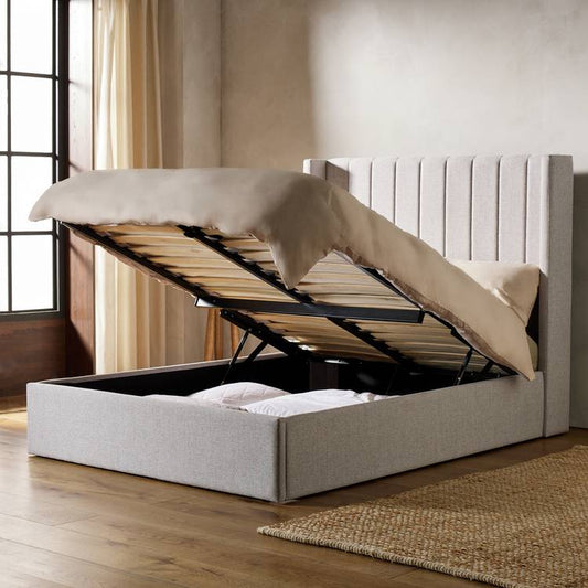 Habitat Kempley Small Double End Lift Ottoman Bed - Grey
